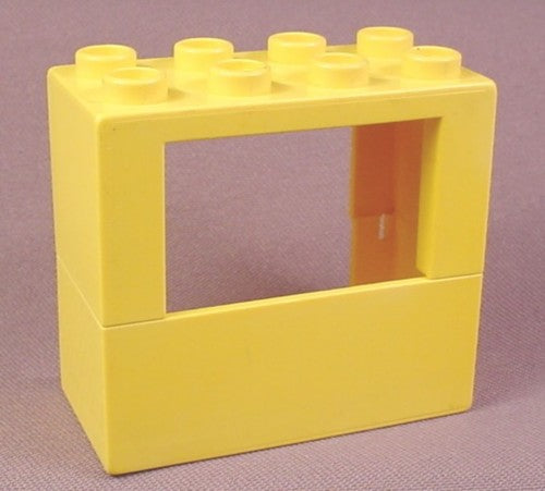 Lego Duplo 978 Yellow 2X4X3 Door Frame For Half Door, Farm Trains