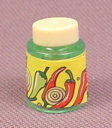 Playmobil Transparent Green Jar With A Light Yellow Lid
