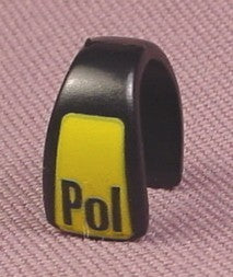 Playmobil Black Dog Blanket With Yellow Pol On The Sides