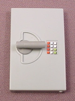 Playmobil Gray Right Side Safe Door With Locks & Handle, 4402