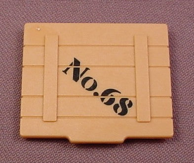 Playmobil Tan Wood Slat Crate Lid, No. 68 On Top, 3016 3018 3097