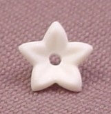 Playmobil White 5 Petal Fluted Flower Blossom, 4134 4137 4140 4146