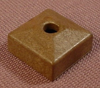 Playmobil Dark Brown Square Pillar Cap With A System X Slot In The Bottom, 70337, 30 05 5133
