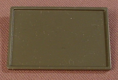 Playmobil Dark Gray Rectangular Sign Board With A System X Plug On The Back, 1 3/4 Inches Long, 70201, Grey, 30 04 4383