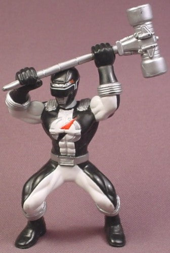 Power Rangers Black Ranger PVC Figure, 4 1/8 " tall, 2006 Bandai, Fr