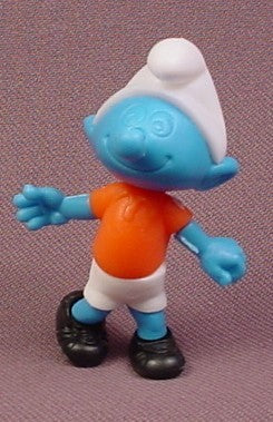 Kinder Surprise Vintage 1990 Smurf Soccer Football Player Goalie