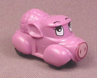 Kinder Surprise 1997 Purple Car with Pig Face, K97N89