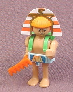 Kinder Surprise 1997 Egyptian Figure with Basket & Rake, K97N25