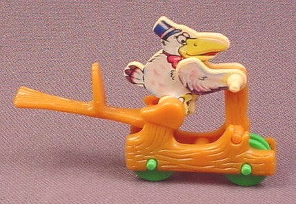 Kinder Surprise 1998 White Bird on Log Scooter, K98N76