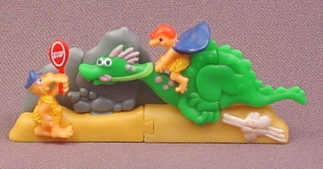 Kinder Surprise 2000 Plastic 3D Puzzle, Cavemen & Dinosaur, K00N08
