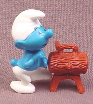 Kinder Surprise 2002 Gymnastics Smurf with Horse, K02N58