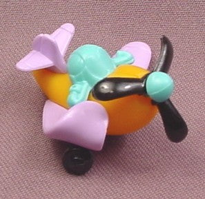 Kinder Surprise 2003 Cartoon Purple & Gold Airplane, K03N58