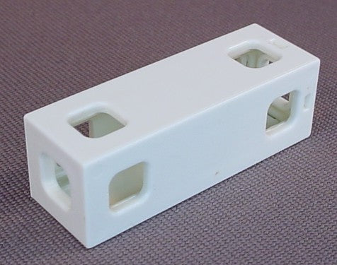 Playmobil White Column Or Post With 2 System X Holes On 3 Sides & Sockets In Both Ends, 1 3/4 Inches Tall, 4190 4819 5788 6672 7392 9871, 30 65 1212
