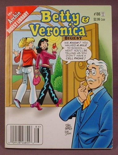 Betty And Veronica Digest Comic #186, Sept 2008
