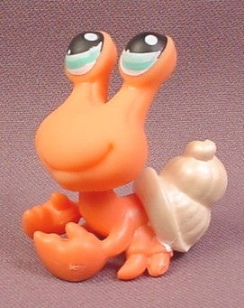 Littlest Pet Shop #188 Orange Hermit Crab with White Shell