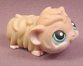 Littlest Pet Shop #157 Cream Guinea Pig with Turquoise Eyes, 2007