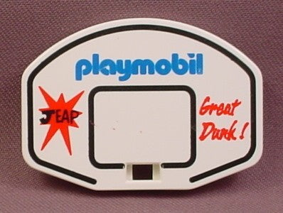 Playmobil White Basketball Basket Hoop Backboard
