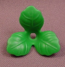 Playmobil Green Plant With 3 Broad Leaves With Lines