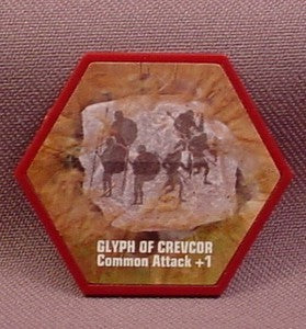 Heroscape Glyph Of Crevcor, Common Attack +1, Hasbro
