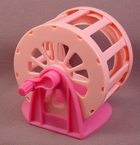 Littlest Pet Shop Pink Exercise Wheel Accessory, Turn The Handle