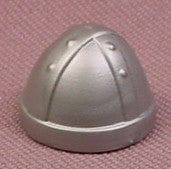 Playmobil Silver Gray Child Size Bullet Shaped Helmet, 3151, Viking