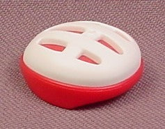 Playmobil Magenta Red Or Dark Pink & White Modern Bicycle Helmet