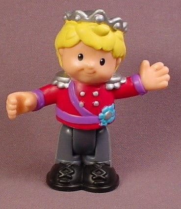 Fisher Price Little People 2008 Prince Figure with Silver Crown