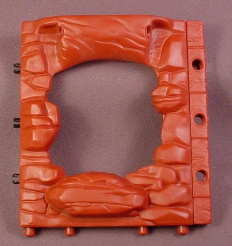 Fisher Price Imaginext Dark Red Stone Wall with Opening & Slots