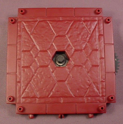 Fisher Price Imaginext Dark Red Stone pattern Floor with Thumbwheel