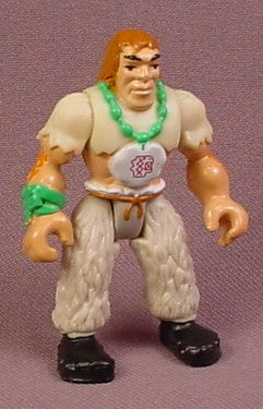 Fisher Price Imaginext Caveman Figure with Gray Fur Pants, Medallion