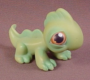 Littlest Pet Shop #29 Pale Green Iguana With Brown Eyes, 2004