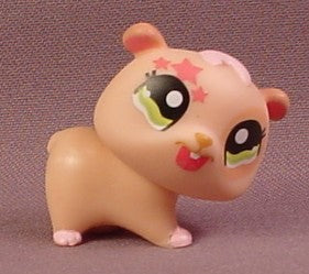 Littlest Pet Shop #1341 Pink Baby Hamster Or Gerbil With Green Eyes