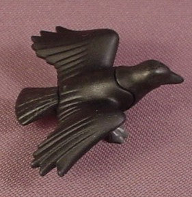 Playmobil Black Crow Bird Animal Figure Wings Spread 3823 3839 3274