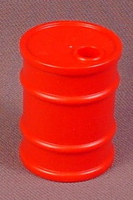 Playmobil Red Oil Fuel Gas Drum Barrel (No Stickers), 1 1/2" Tall