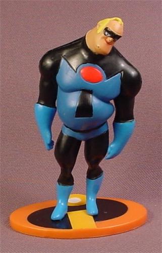 Disney The Incredibles Mr Incredible In Blue & Black Uniform PVC Fi
