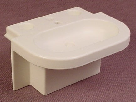 Playmobil White Wide Sink Base With Large Opening For Baby Bath Tub