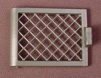 Playmobil Silver Gray Small Door With Screen Or Mesh, 4142 4491