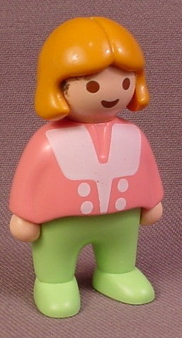 Playmobil 123 Female Girl Child Figure With Pink Top