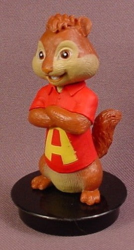 Alvin & The Chipmunks Alvin PVC Figure On A Black Round Base