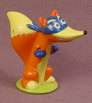 Dora The Explorer Swiper The Fox PVC Figure On A Round Green Base,