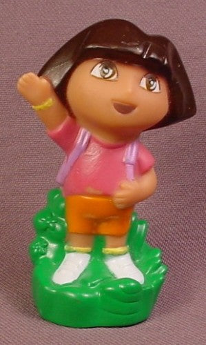 Dora The Explorer Waving Her Hand Vinyl Figure, 2 1/2 Inches Tall,