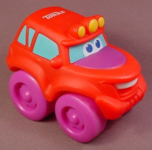 Playskool Tonka Wheel Pals Red 4X4 Truck With Yellow Running Lights