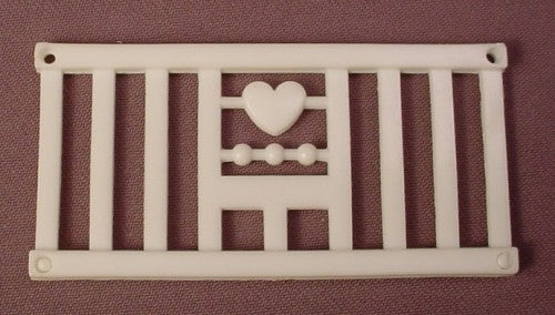 My Little Pony G1 White Crib Side Wall Accessory, 1984 to 1985 Hasb