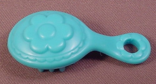 My Little Pony G3 Dark Blue Green Flower Brush Accessory, Hasbro, G