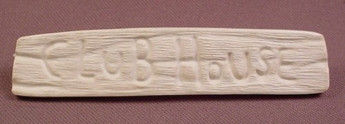 Potato Head Kids Clubhouse Replacement White Sign, 1986 Playskool,