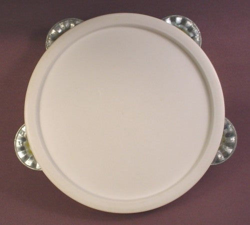 Fisher Price Vintage 1979 Tamborine White & Yellow Musical Instrume