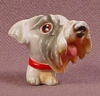 Snubbies White Scottie Puppy Dog With Red Collar, Toy Quest, Scotti