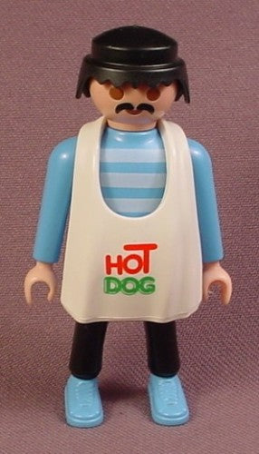 Playmobil Adult Male Hot Dog Vendor Figure