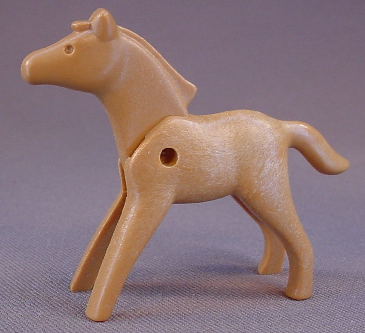 Playmobil Light Brown Baby Horse Foal Or Pony With A Head That Moves, 3047 3299 3804 3856, 30 65 6070