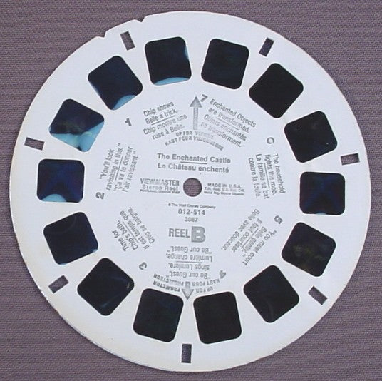 View-Master Disney The Enchanted Castle, 3087, 012-514, Reel B, The Walt Disney Co, Viewmaster